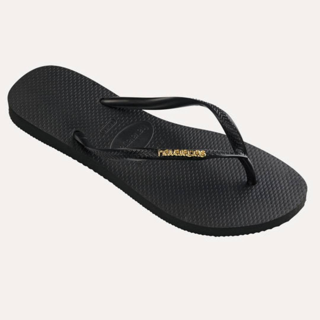 HAV. SLIM LOGO METAL BLACK/GOLD