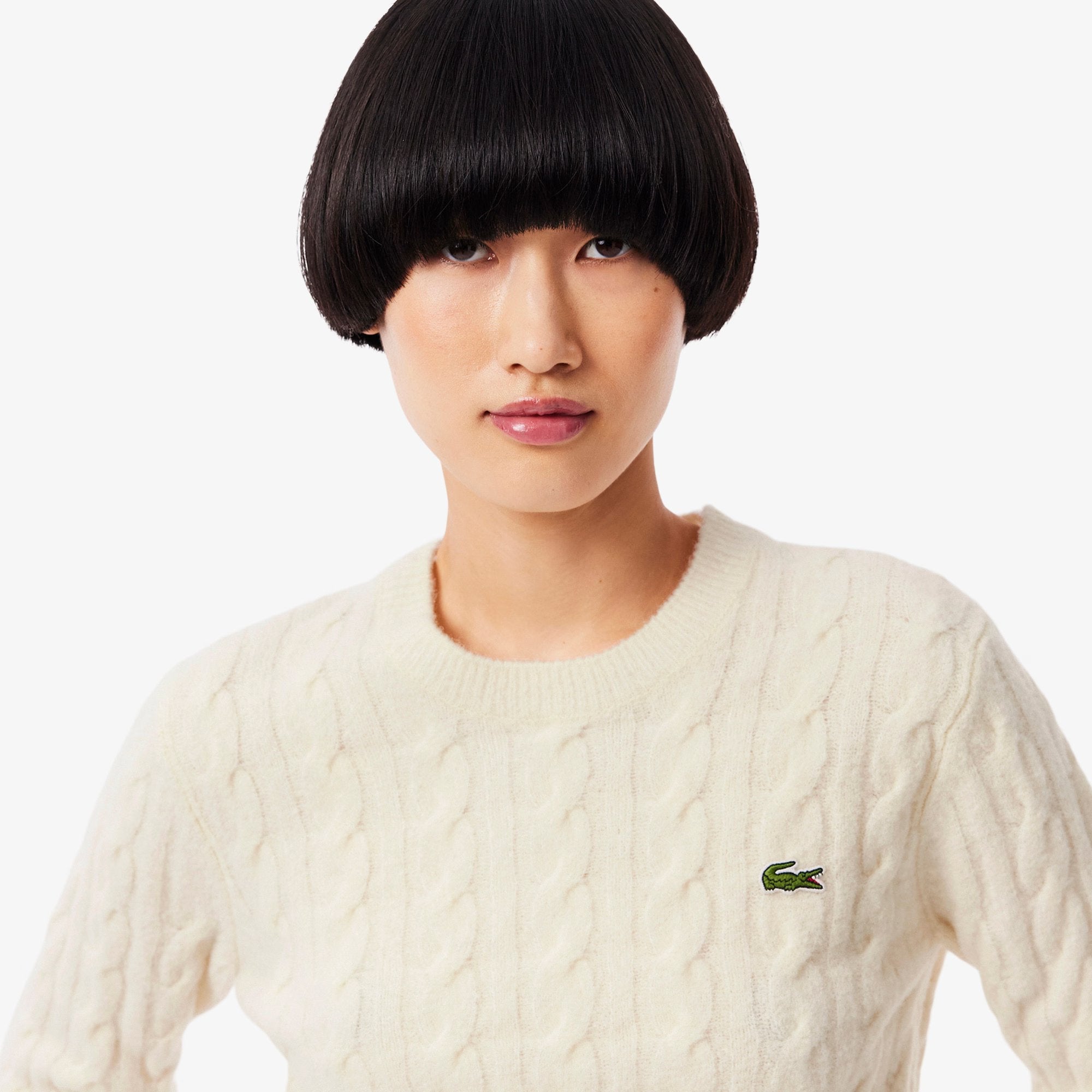 MAGLIONE A TRECCE IN LANA