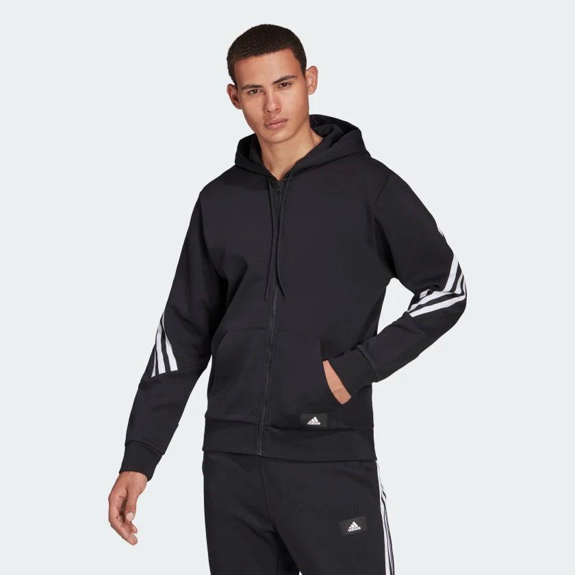 FELPA UOMO CON CAPPUCCIO E ZIP INTERA