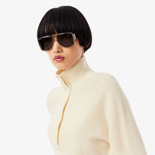 Laden Sie das Bild in den Galerie-Viewer, MAGLIONE A COLLO ALTO IN LANA