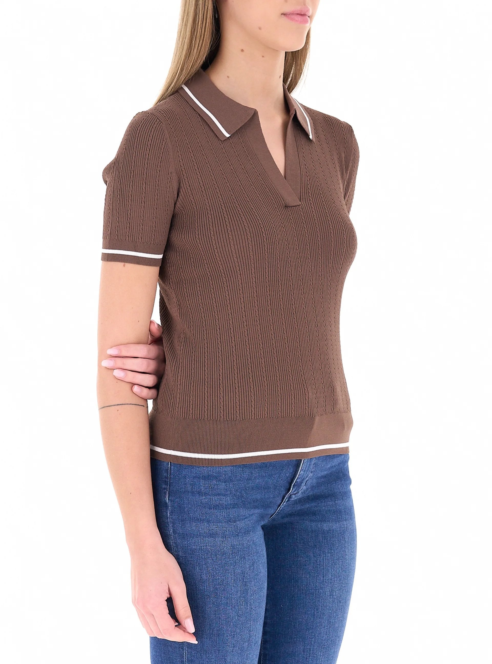 POLO DONNA TESSUTO TECNICO AX