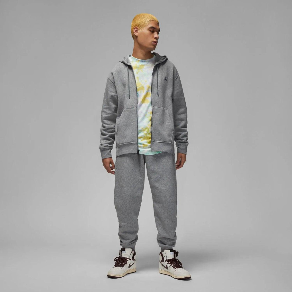 FELPA JORDAN ZIP LUNGA UOMO