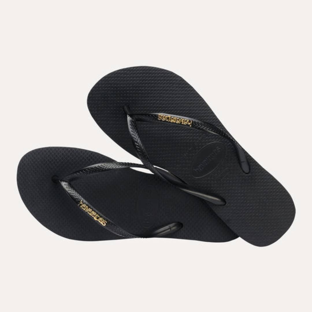 HAV. SLIM LOGO METAL BLACK/GOLD