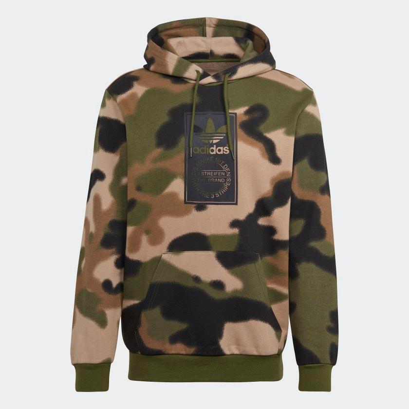 CAMO AOP HOODIE FELPA UOMO