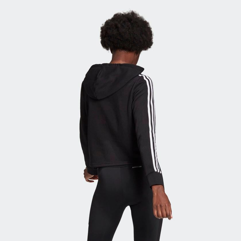 FELPA DONNA W 3S FT CRO HD BLACK/WHITE