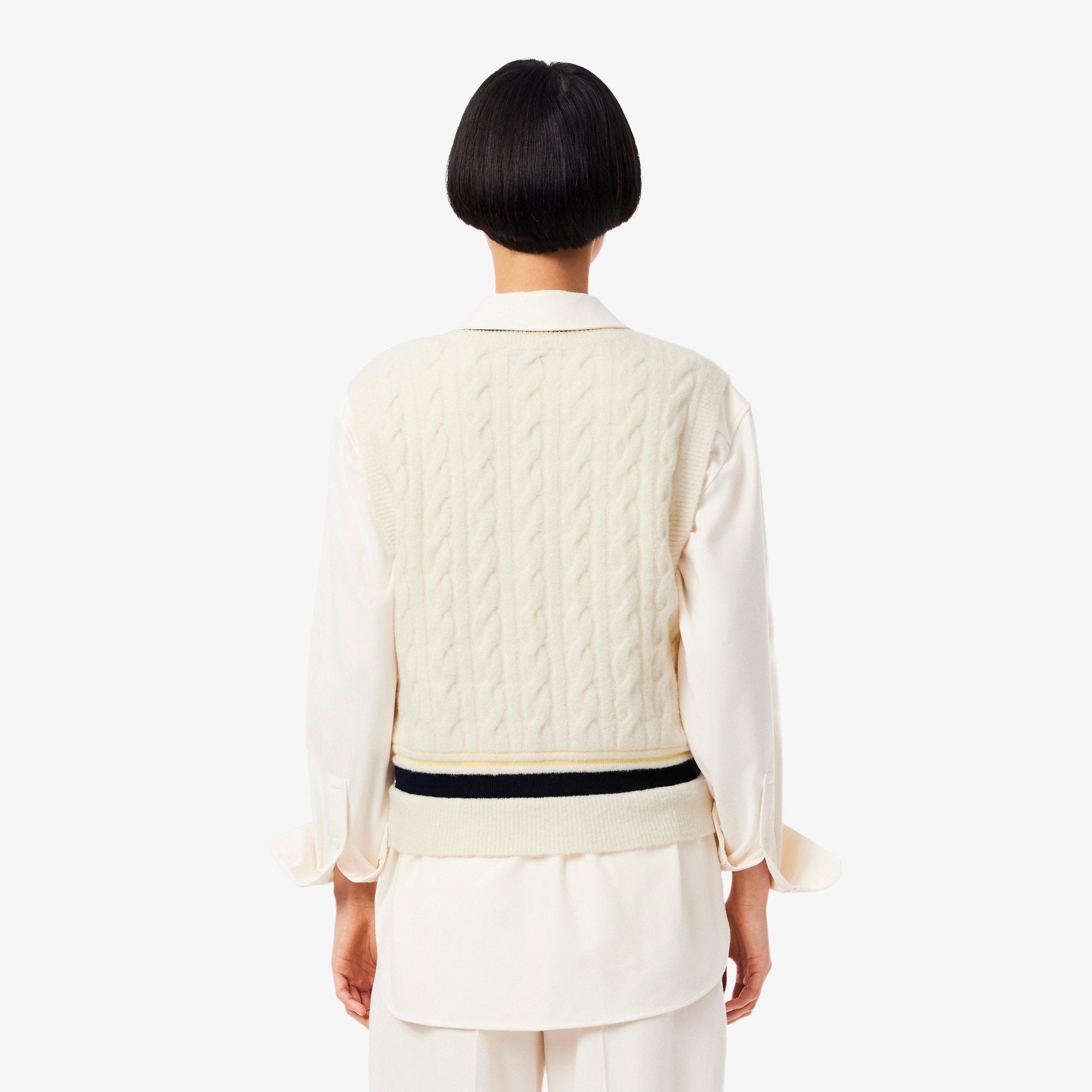 MAGLIONE A TRECCIA IN LANA DONNA