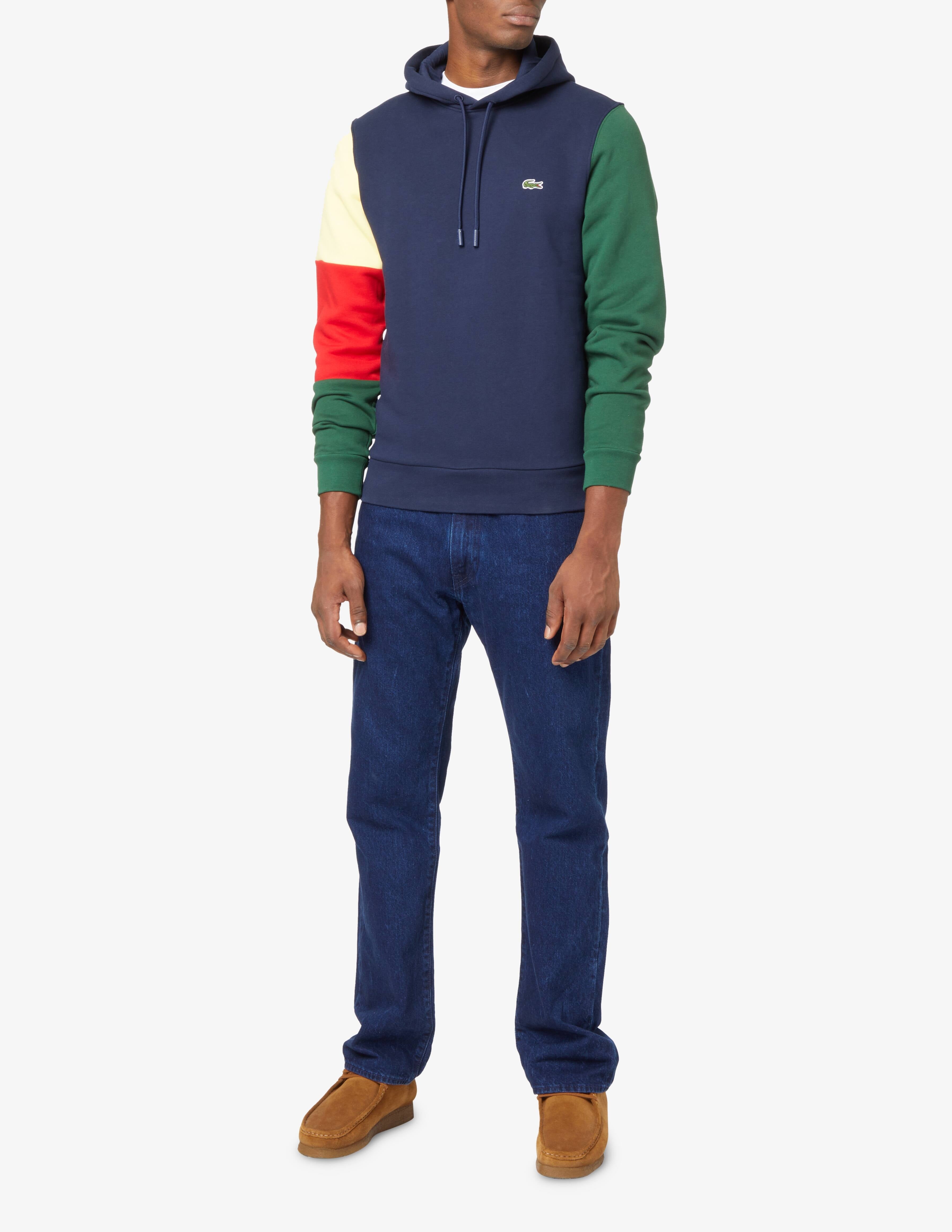 FELPA CON CAPPUCCIO LACOSTE - Azzollino