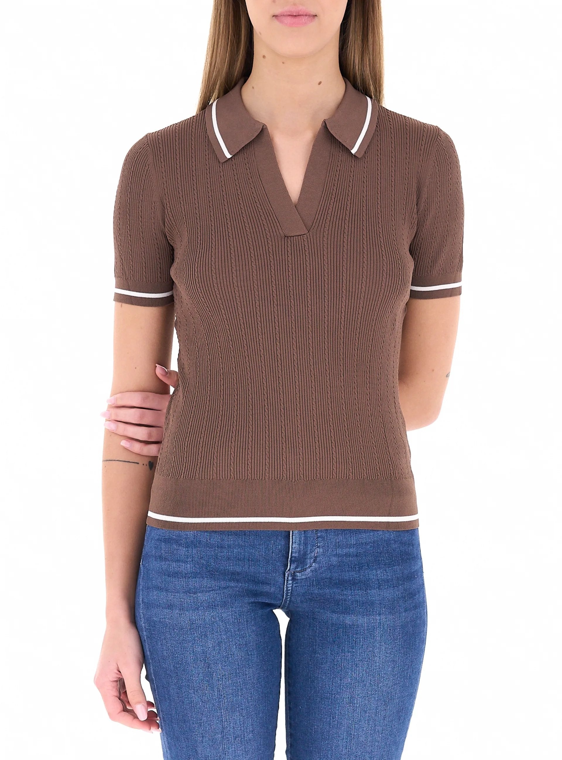 POLO DONNA TESSUTO TECNICO AX