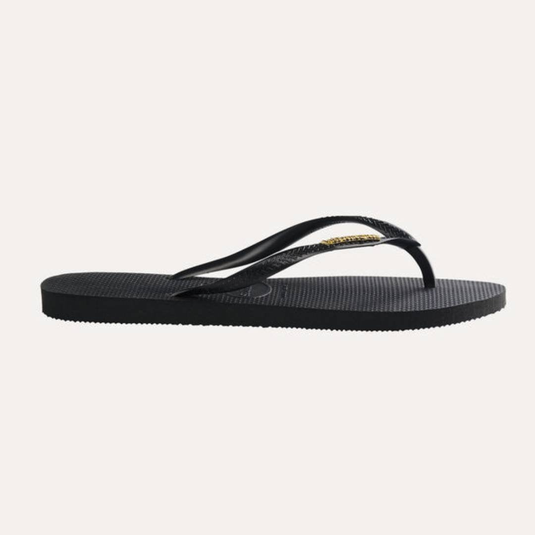 HAV. SLIM LOGO METAL BLACK/GOLD