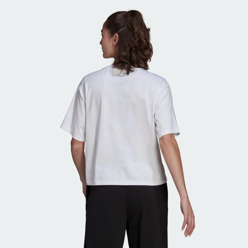 T-SHIRT DONNA ESSENTIALS LOGO BOXY