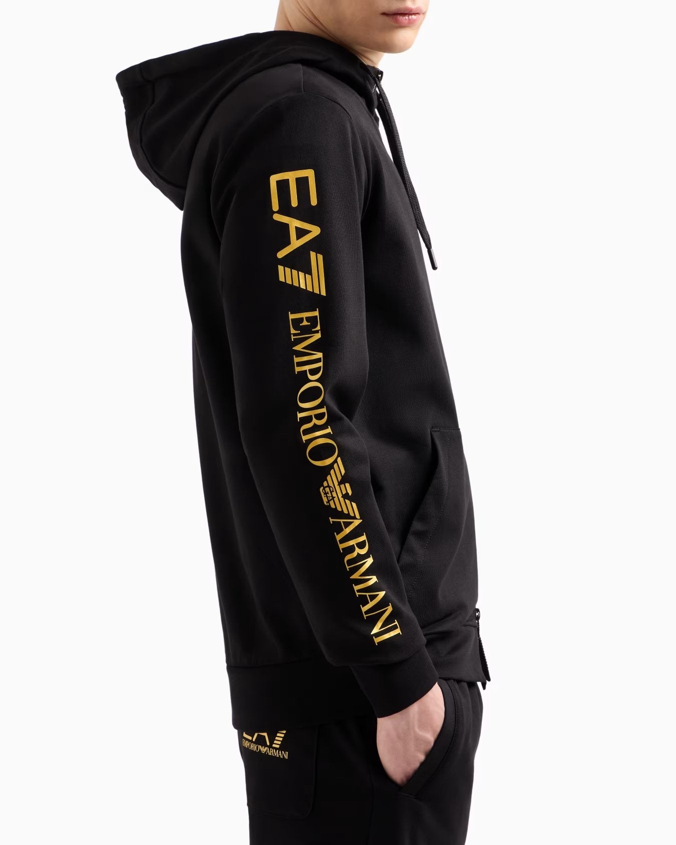 FELPA CON CAPPUCCIO EA7