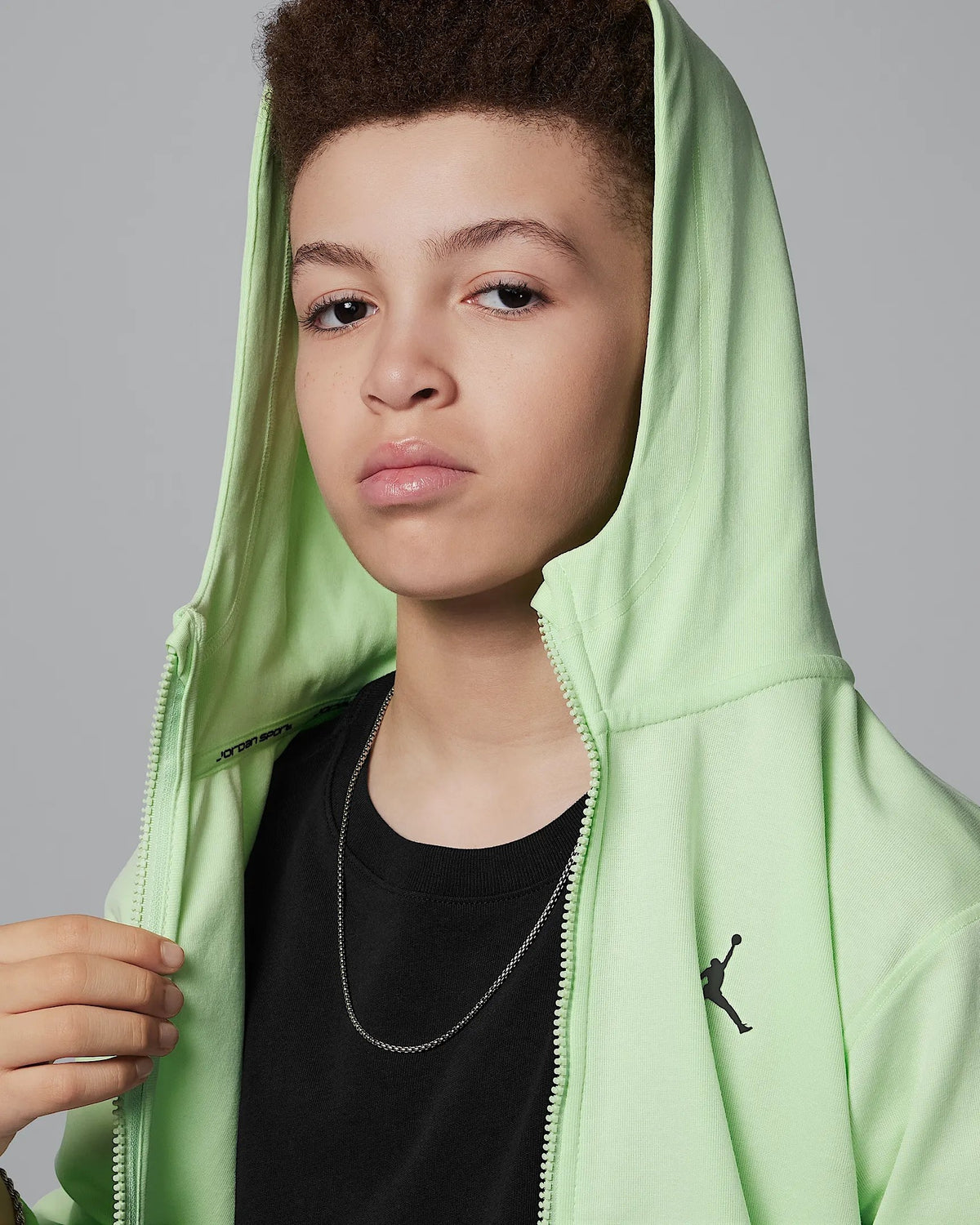 FELPA JORDAN ZIP LUNGA JUNIOR