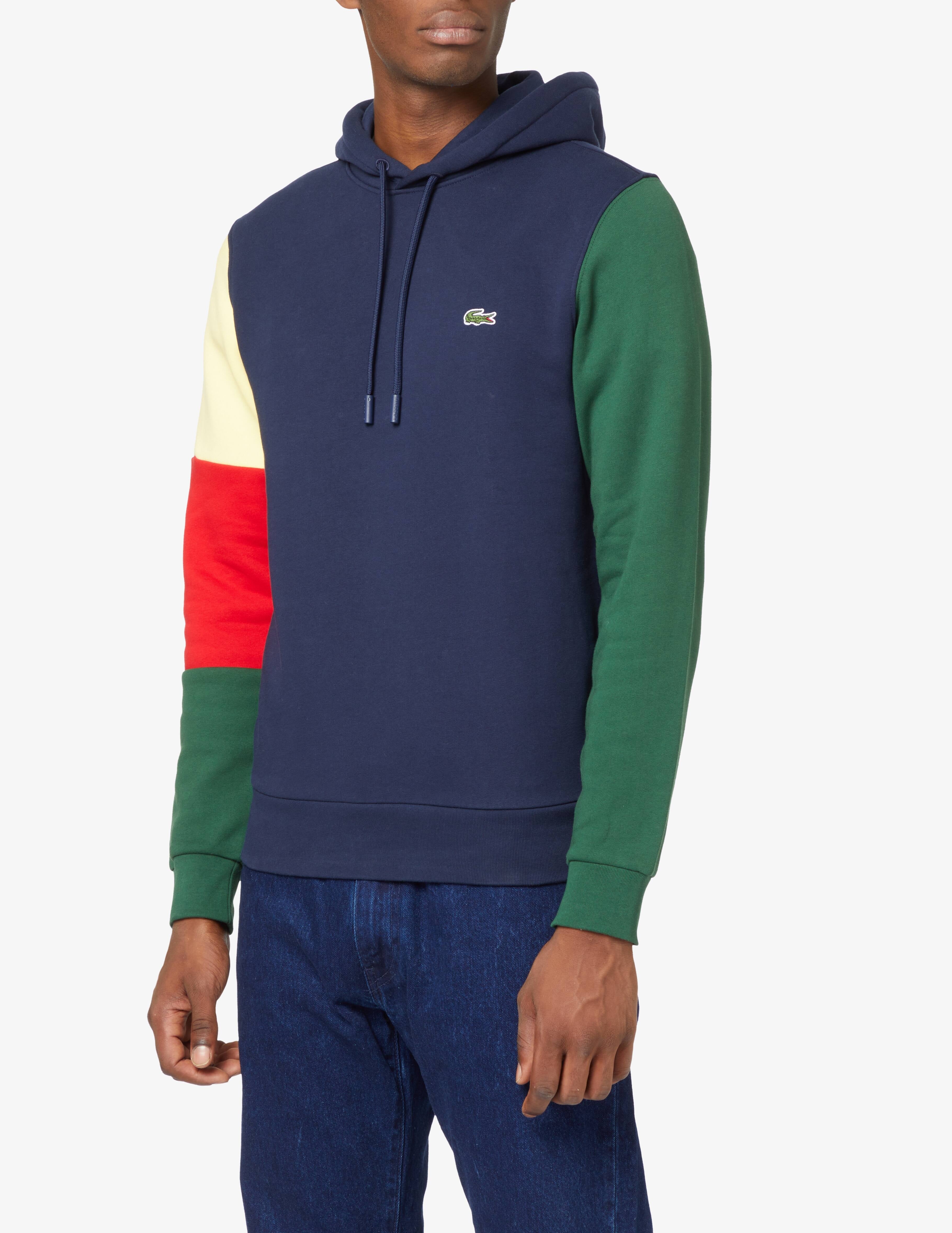 FELPA CON CAPPUCCIO LACOSTE - Azzollino