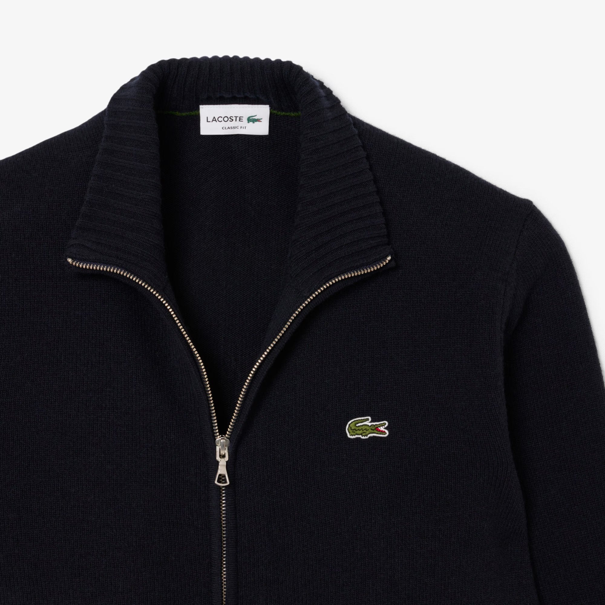 MAGLIONE CON ZIP LUNGA LACOSTE