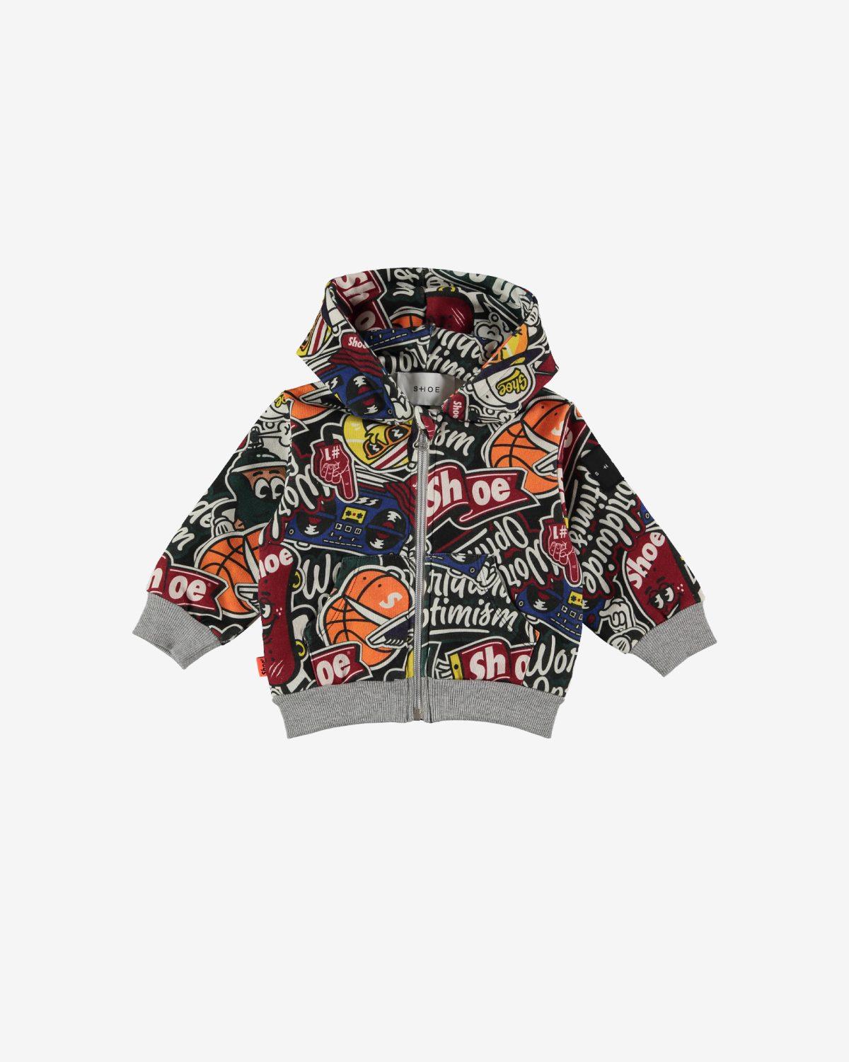 FELPA INFANT CON CAPPUCCIO E ZIP