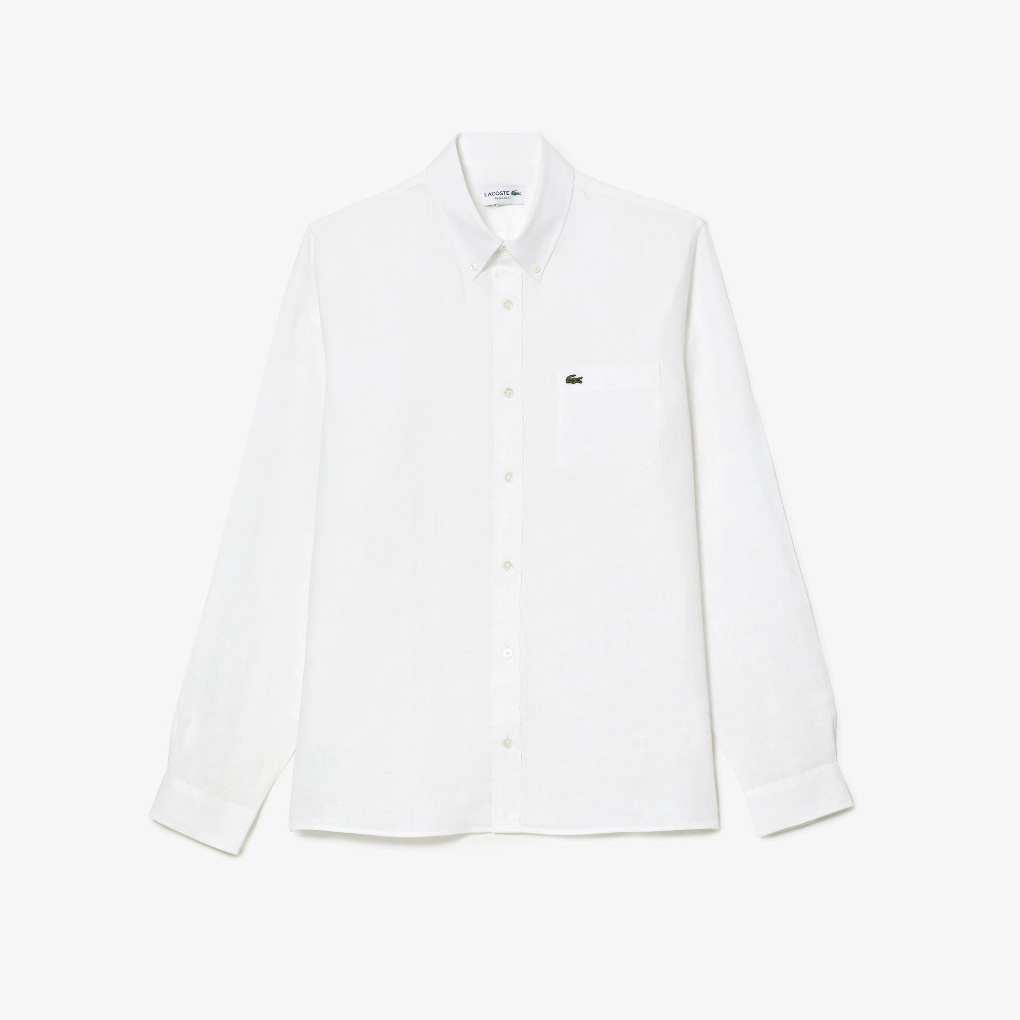 CAMICIA MANICA LUNGA LINO LACOSTE