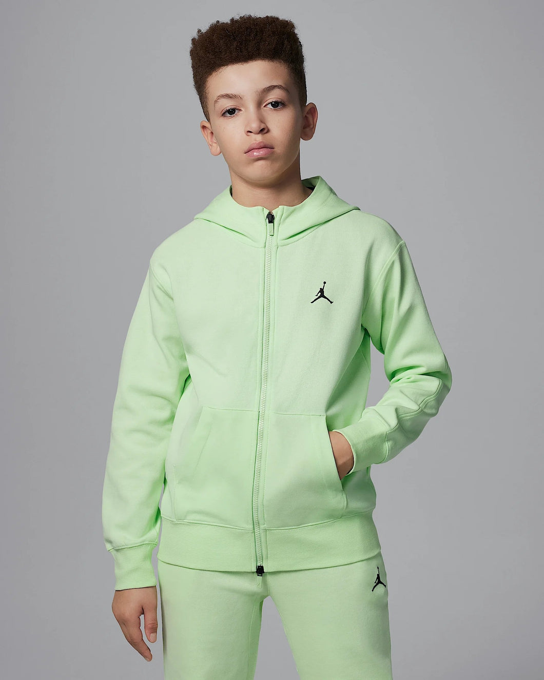 FELPA JORDAN ZIP LUNGA JUNIOR