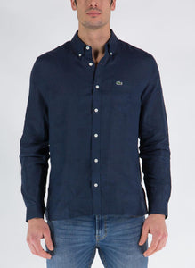 CAMICIA MANICA LUNGA LINO LACOSTE