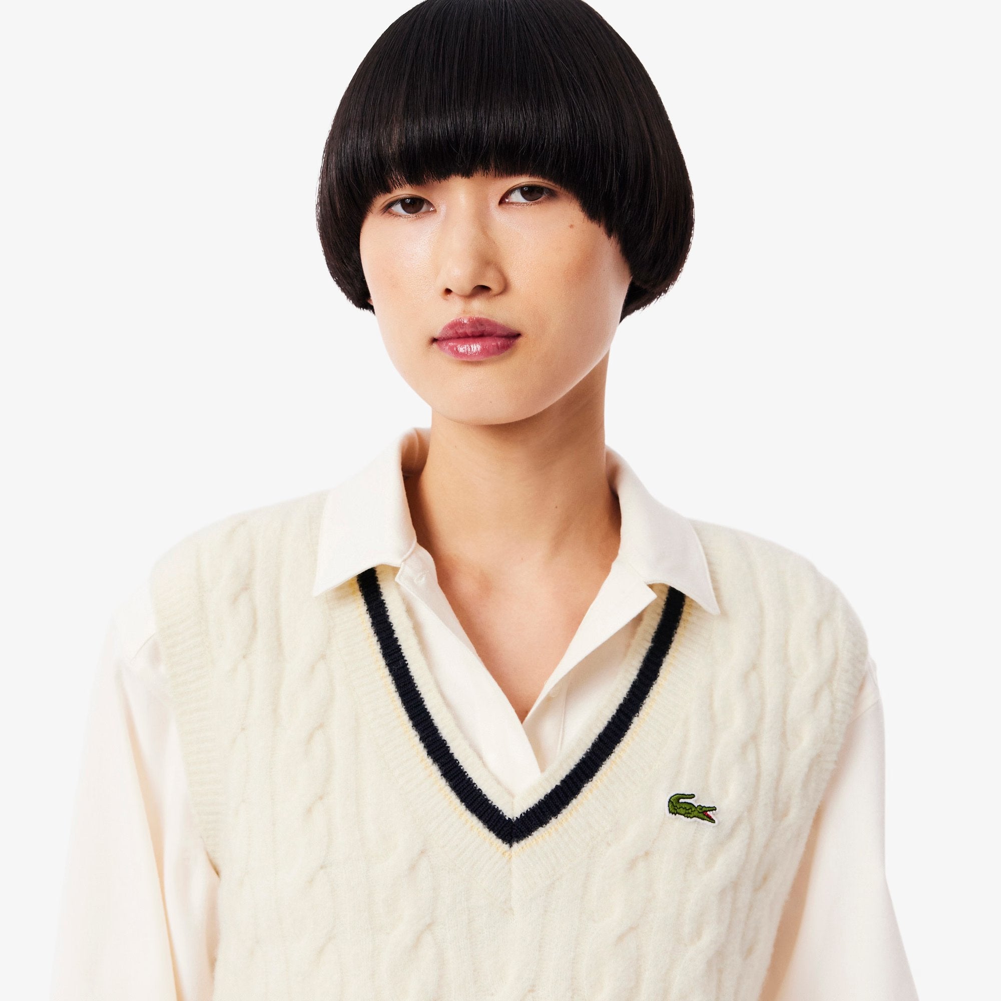MAGLIONE A TRECCIA IN LANA DONNA