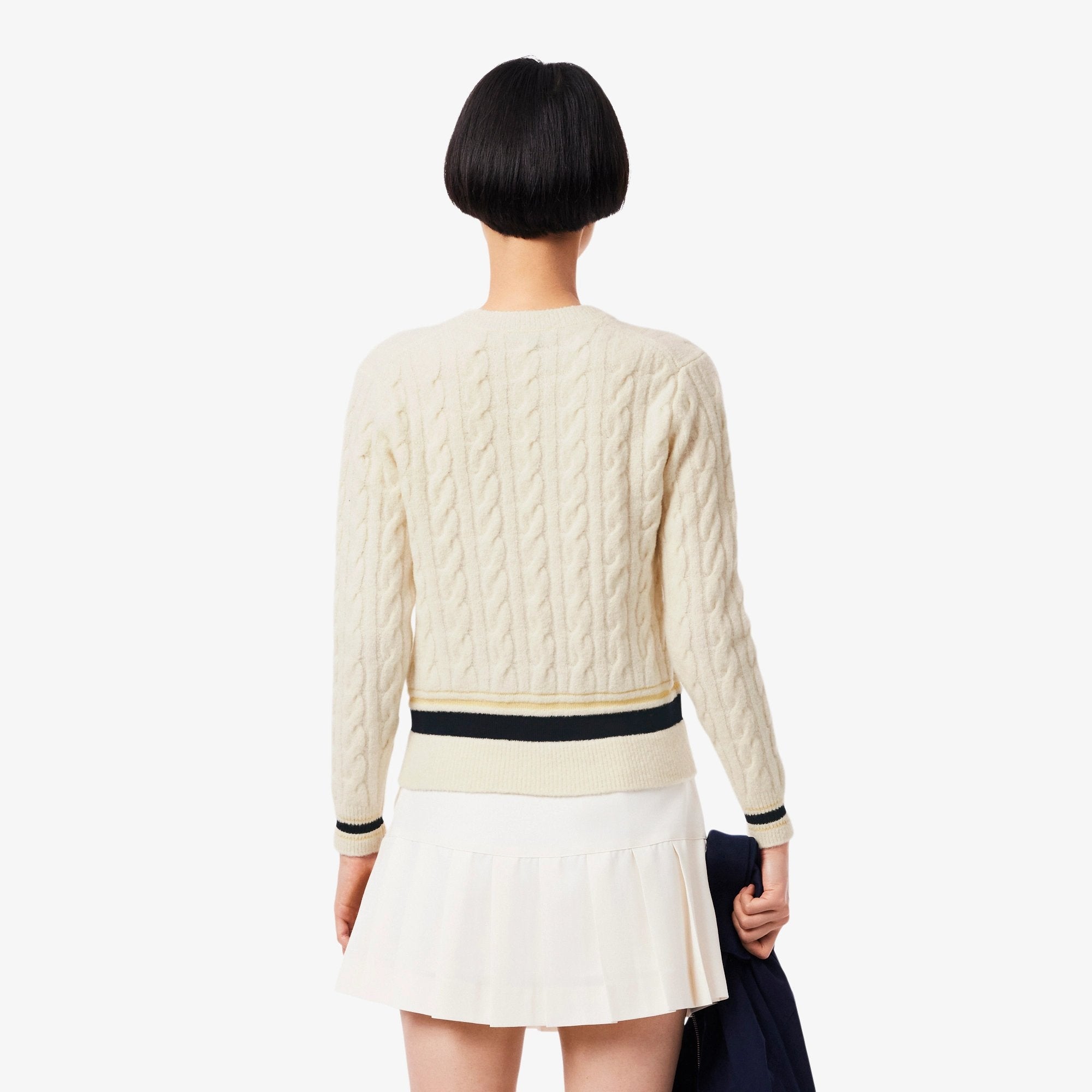 MAGLIONE A TRECCE IN LANA