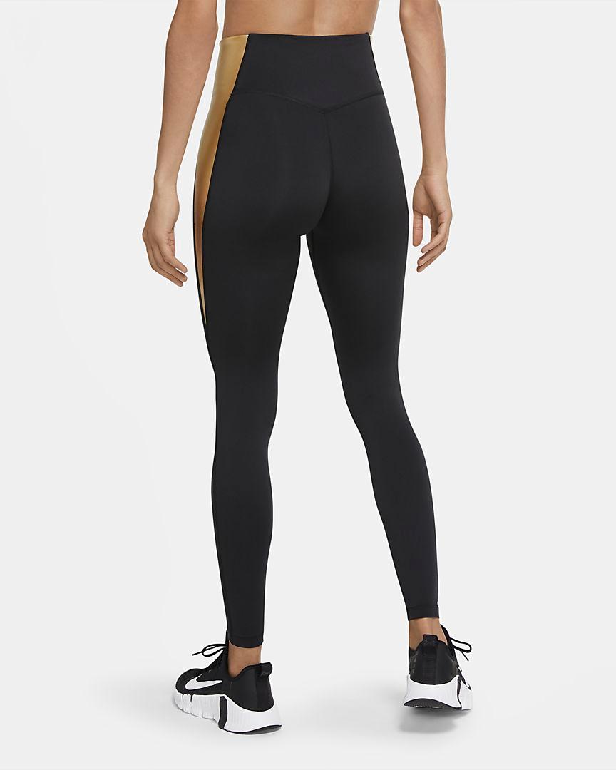 W NIKE ONE TGHT PP5 COLORBLOCK LEGGINS 