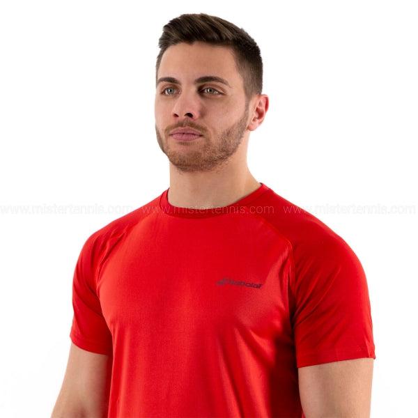 BABOLAT PLAY CREW T-SHIRT TENNIS TOMATO RED