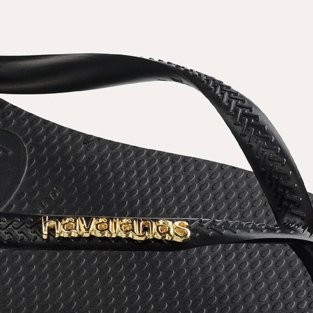 HAV. SLIM LOGO METAL BLACK/GOLD