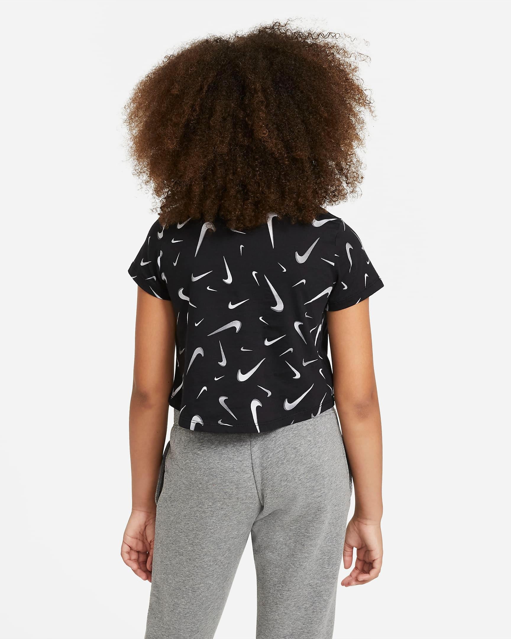 G NSW TEE CROP SWOOSHES T-SHIRT BIMBA