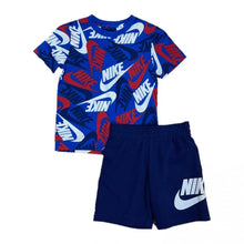 Carica l&#39;immagine nel visualizzatore di Gallery, NSW FUTURA TOSS AOP 2PC SHORT  COMPLETINO INFANT MEZZA MANICA
