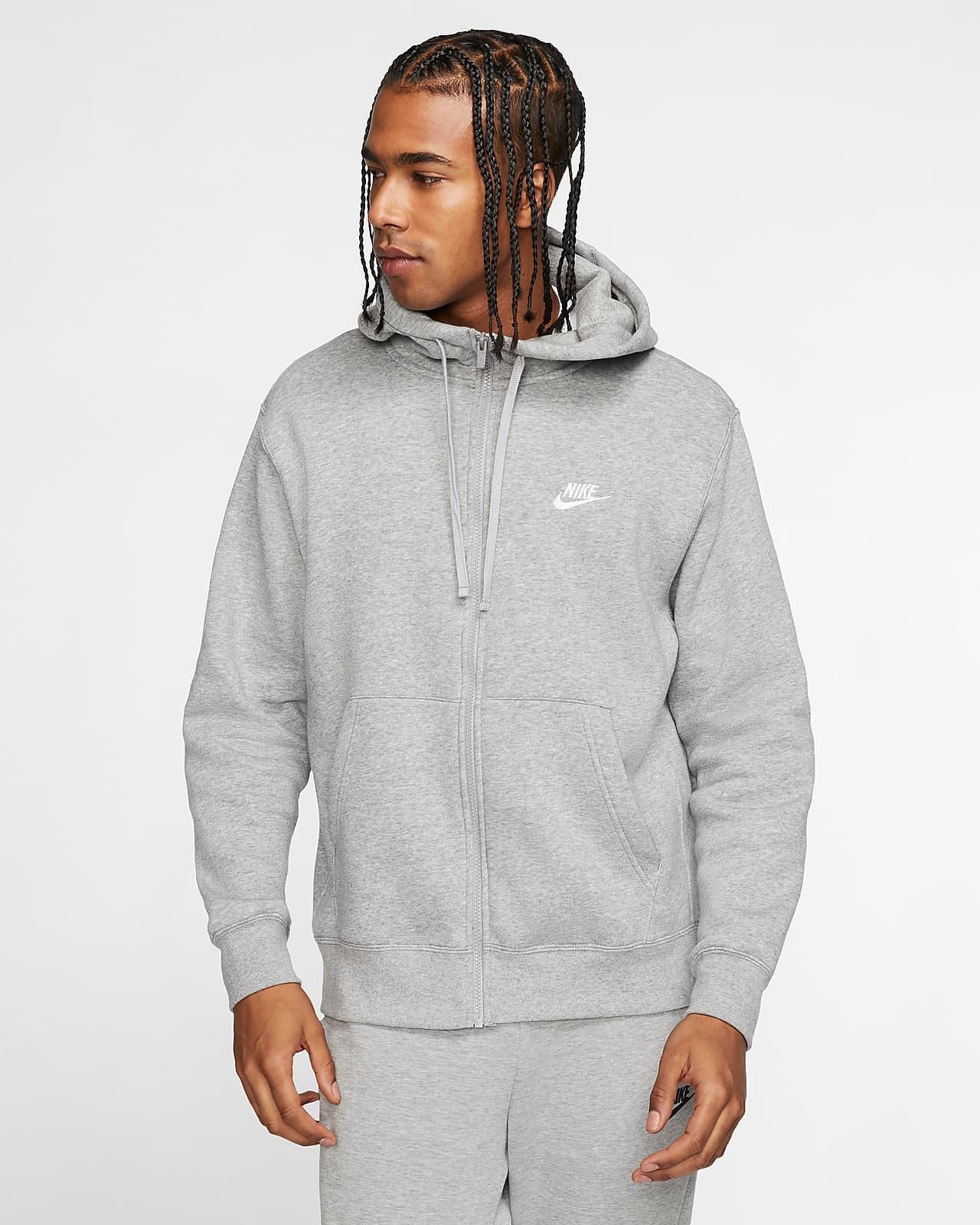 FELPA UOMO M NSW CLUB HOODIE FZ BB