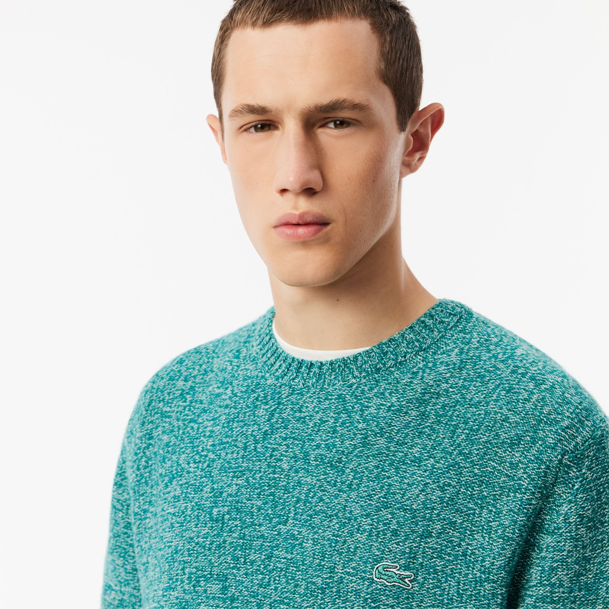 MAGLIONE LANA CARDATA MERCERIZZATA